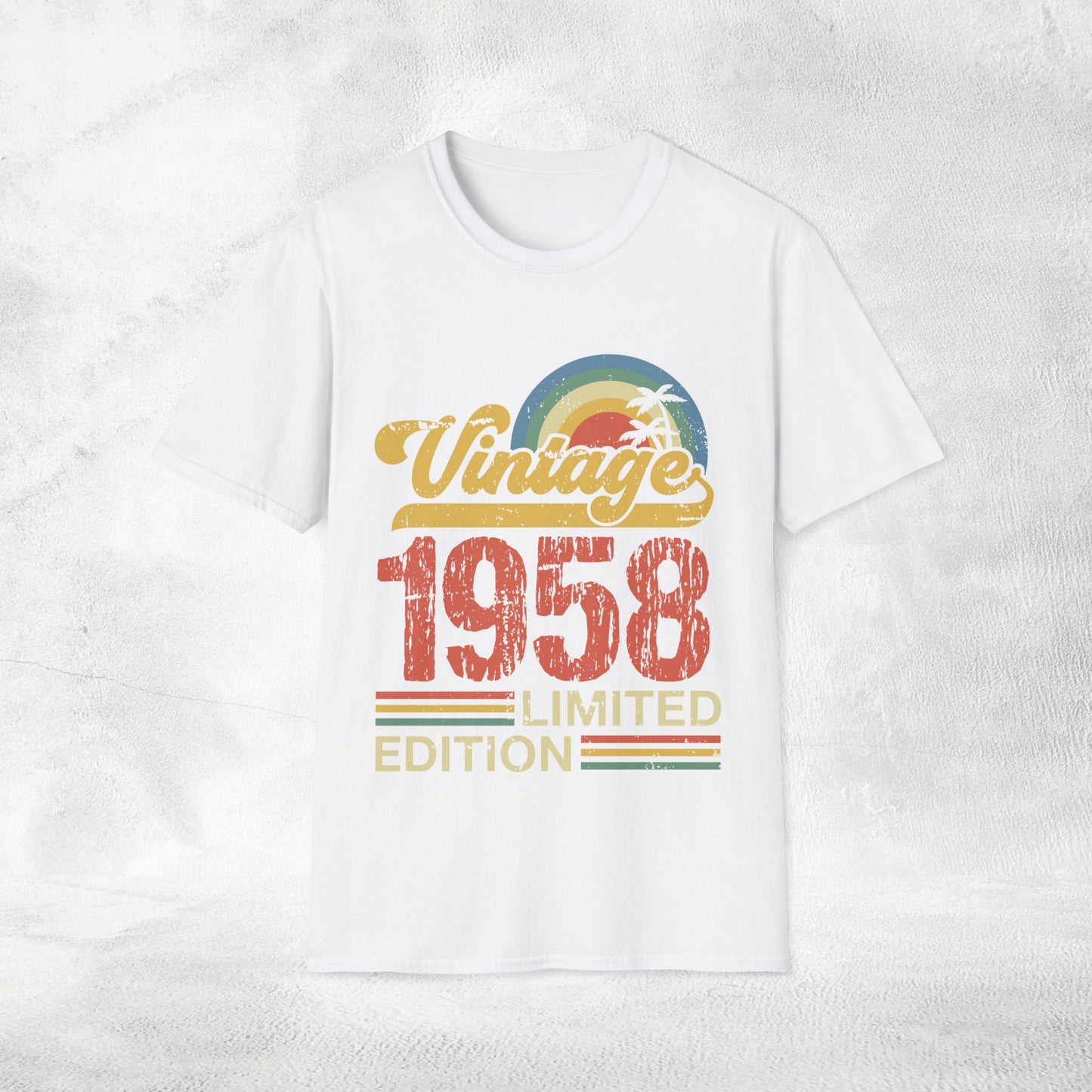 Unisex year of birth shirt 1958