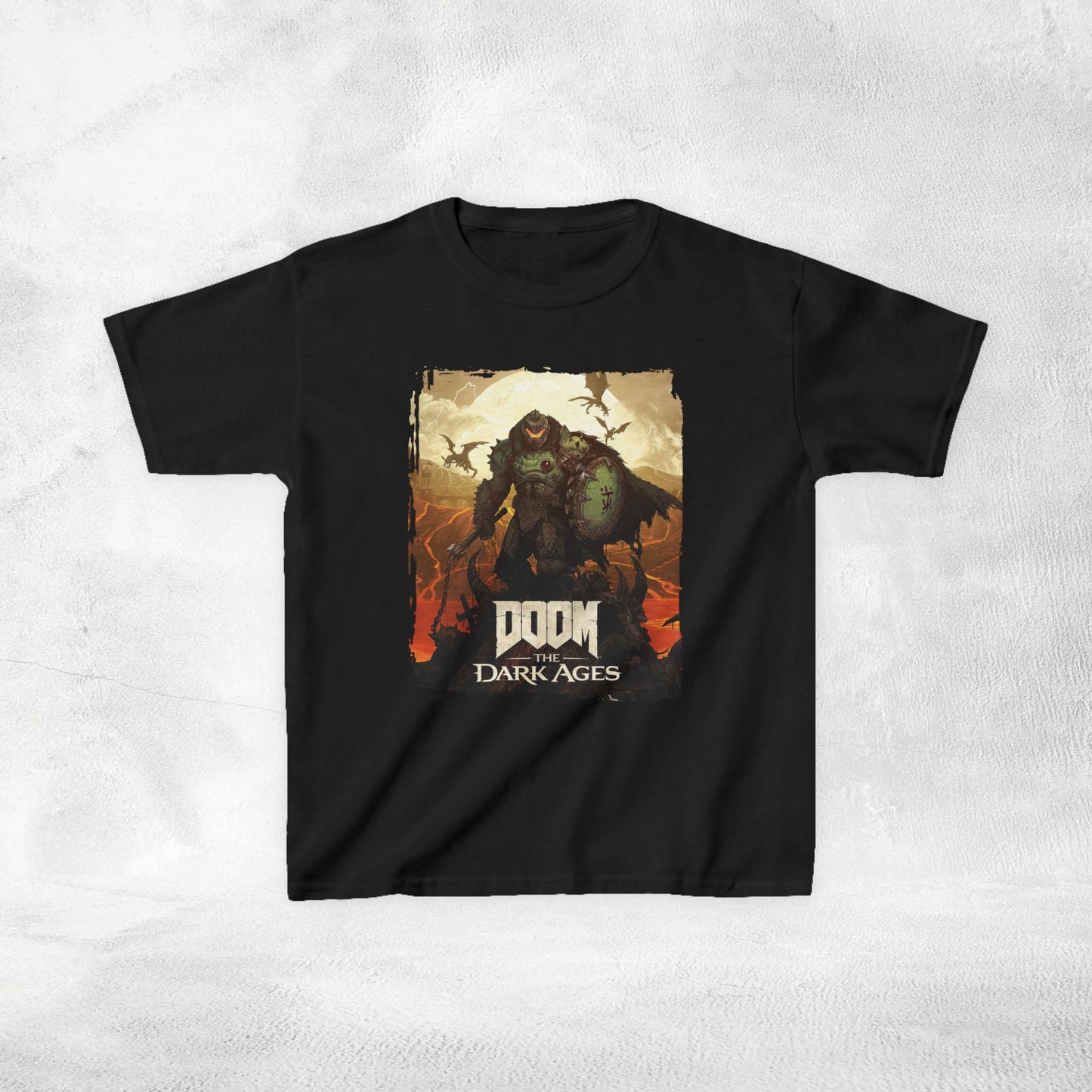 Kids  gaming shirt Doom the Dark Ages