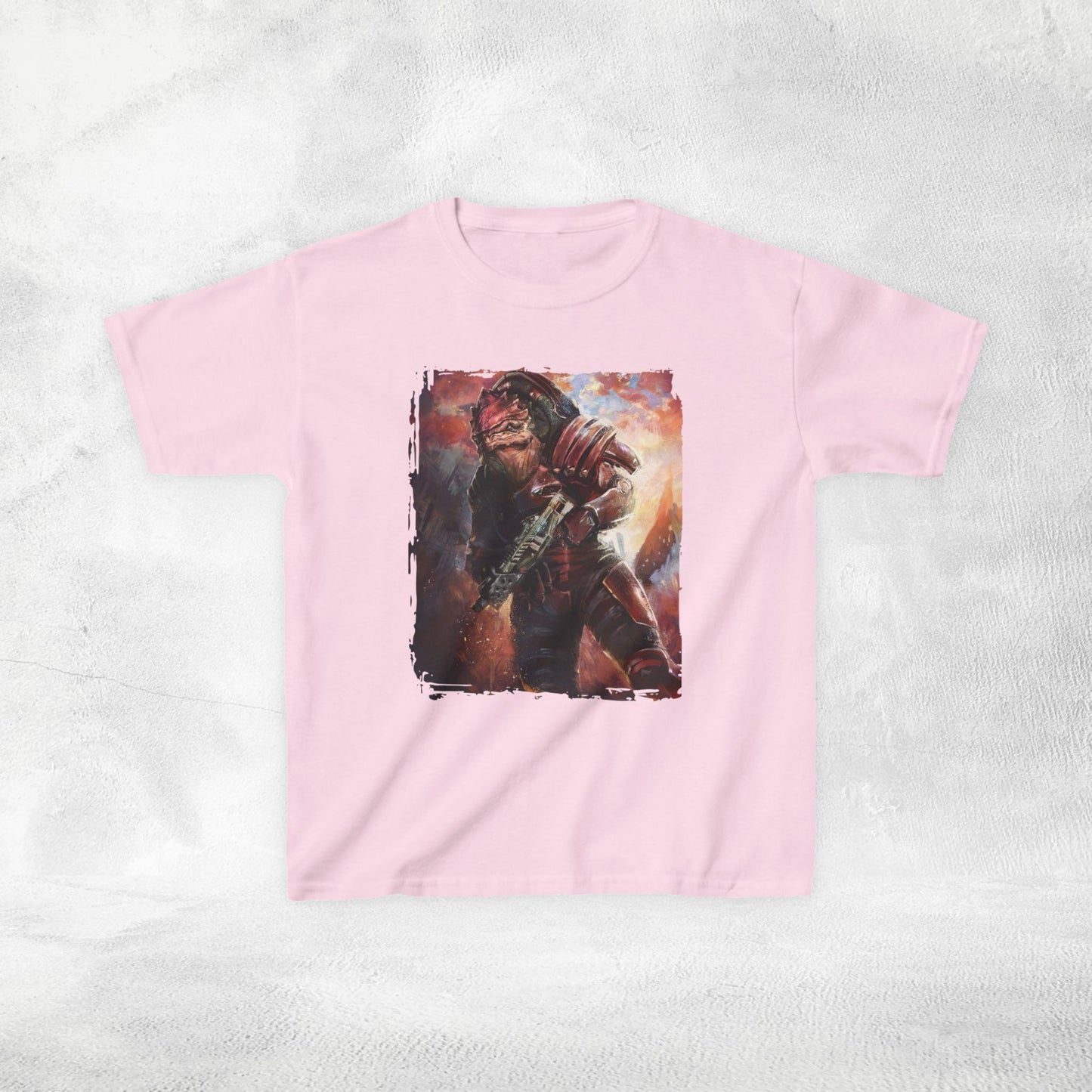 Kids  gaming shirt Mass Effect Urdnot Wrex