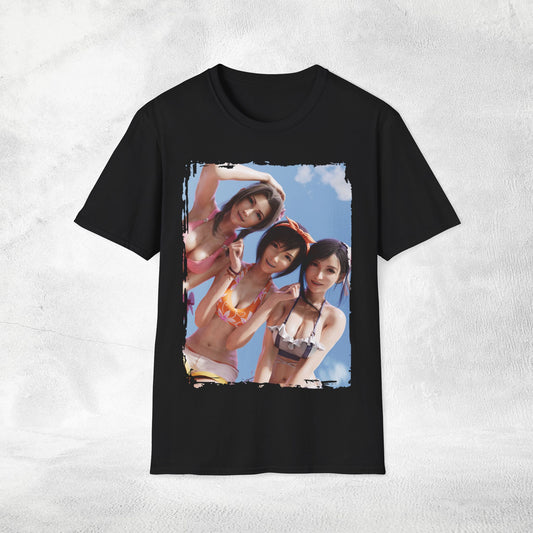 Unisex Gaming shirt Final Fantasy Aerith Gainsborough Tifa Lockhart Yuffie Kisaragi