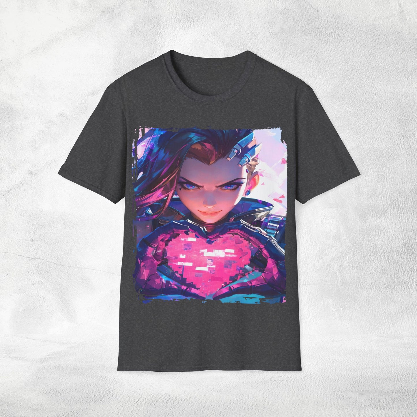 Unisex gaming shirt Overwatch Sombra