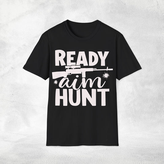 Unisex hunting shirt ready aim hunt
