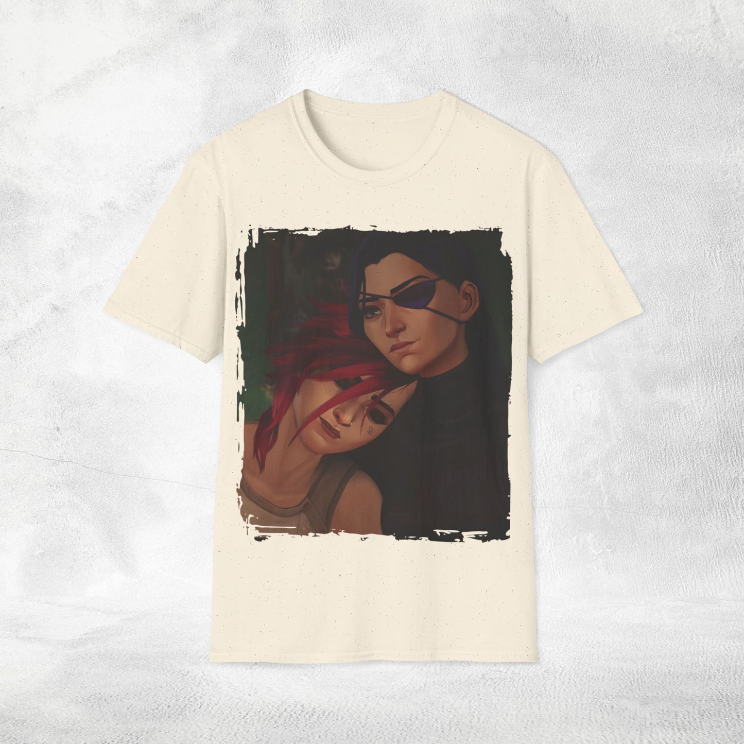 Unisex Gaming shirt Arcane Series LOL Caitlyn and Vi