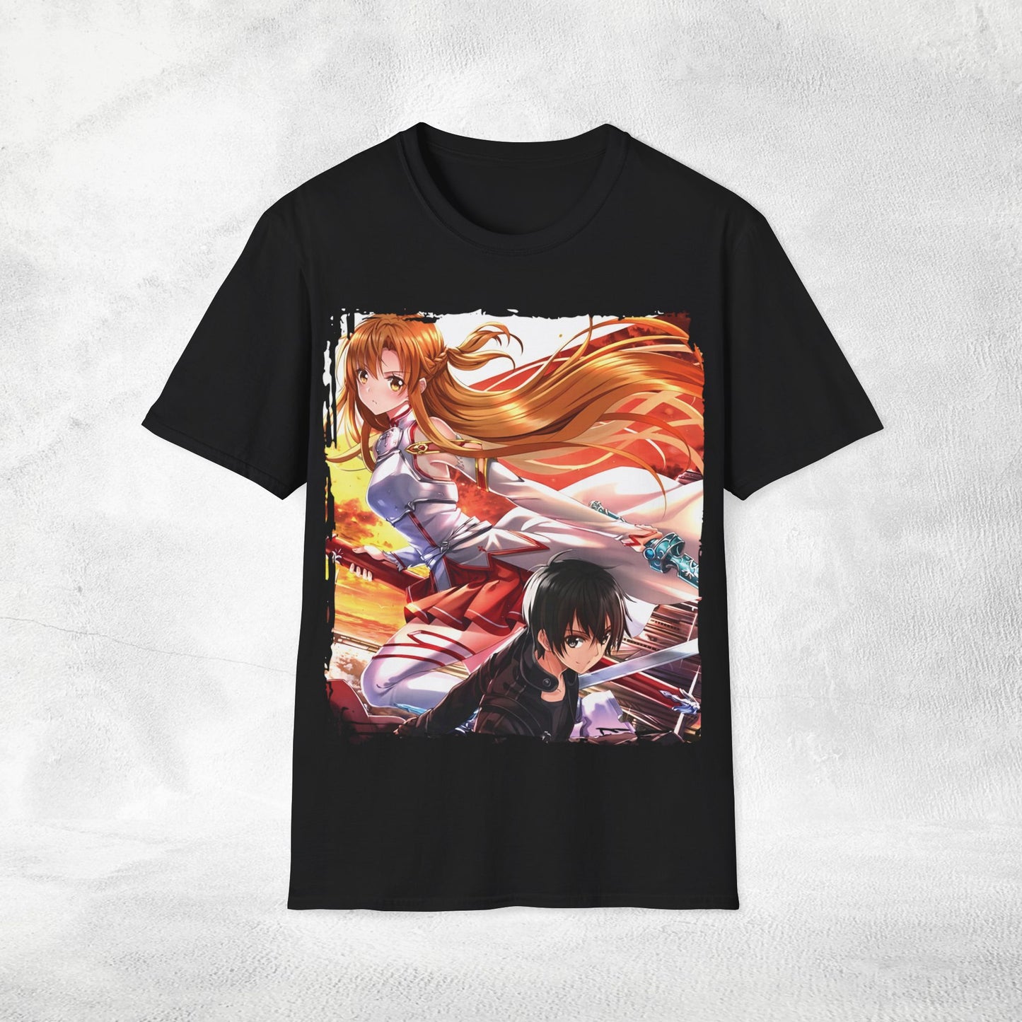 Unisex anime shirt Kazuto Kirigaya / Kirito and Asuna Yuuki