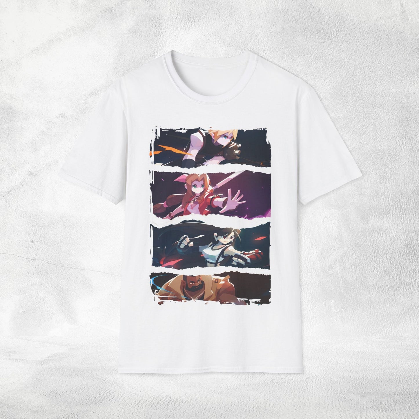 Unisex Gaming shirt Final Fantasy Cloud Aerith Tifa Barret