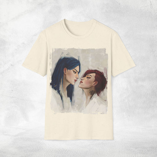 Unisex Gaming shirt Arcane Series LOL Caitlyn and Vi