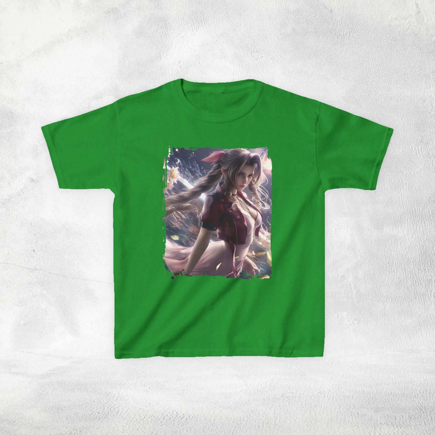 Kids  gaming shirt Final Fantasy Aerith Gainsborough