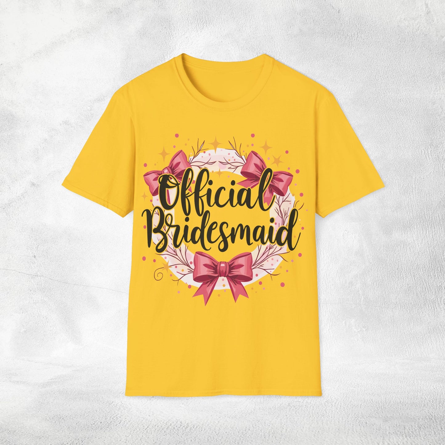 Women T-Shirt Official Bridesmaid bachelorette party