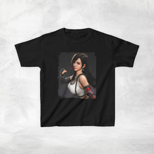Kids  gaming shirt Final Fantasy Tifa Lockhart