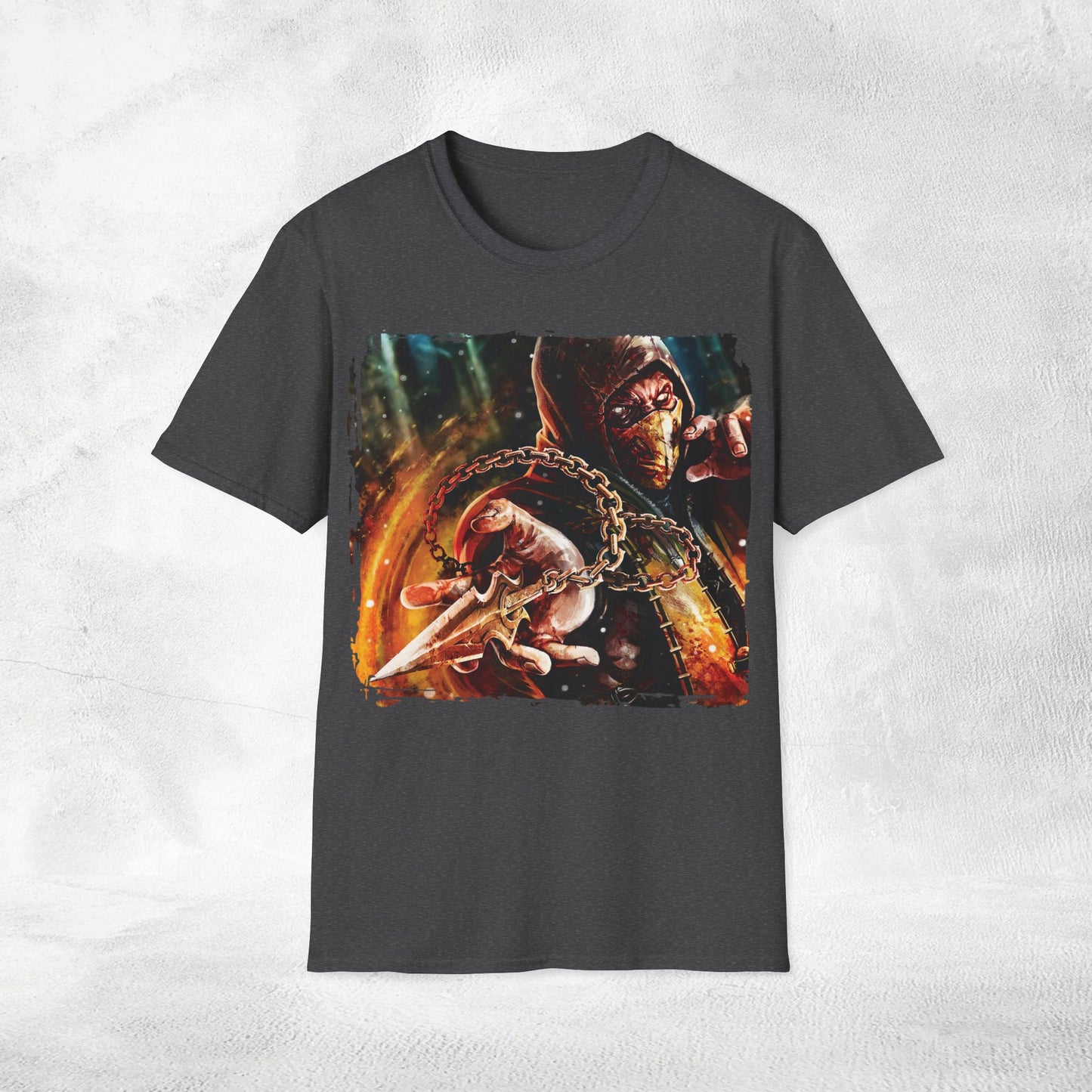 Unisex gaming shirt Mortal Kombat Scorpion