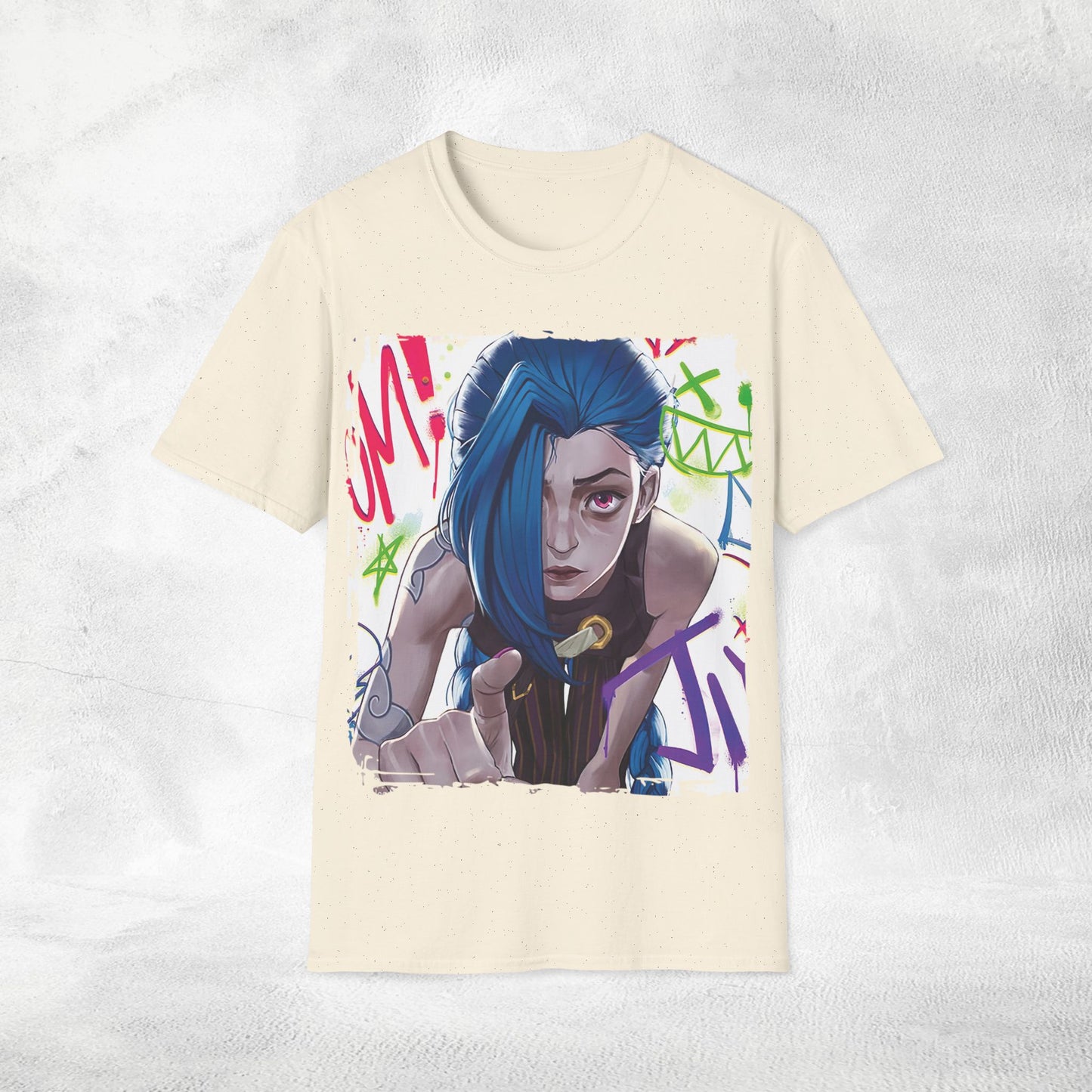 Unisex Gaming shirt Arcane Series LOL Jinx