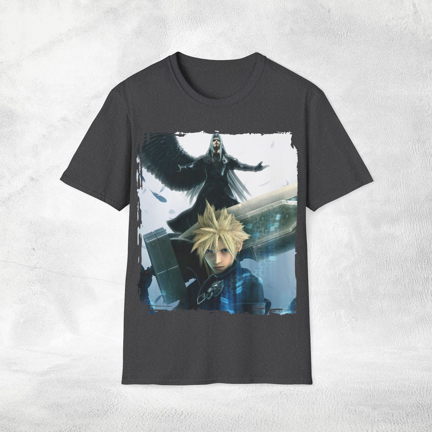 Unisex gaming shirt FF7 Cloud and Sephiroth