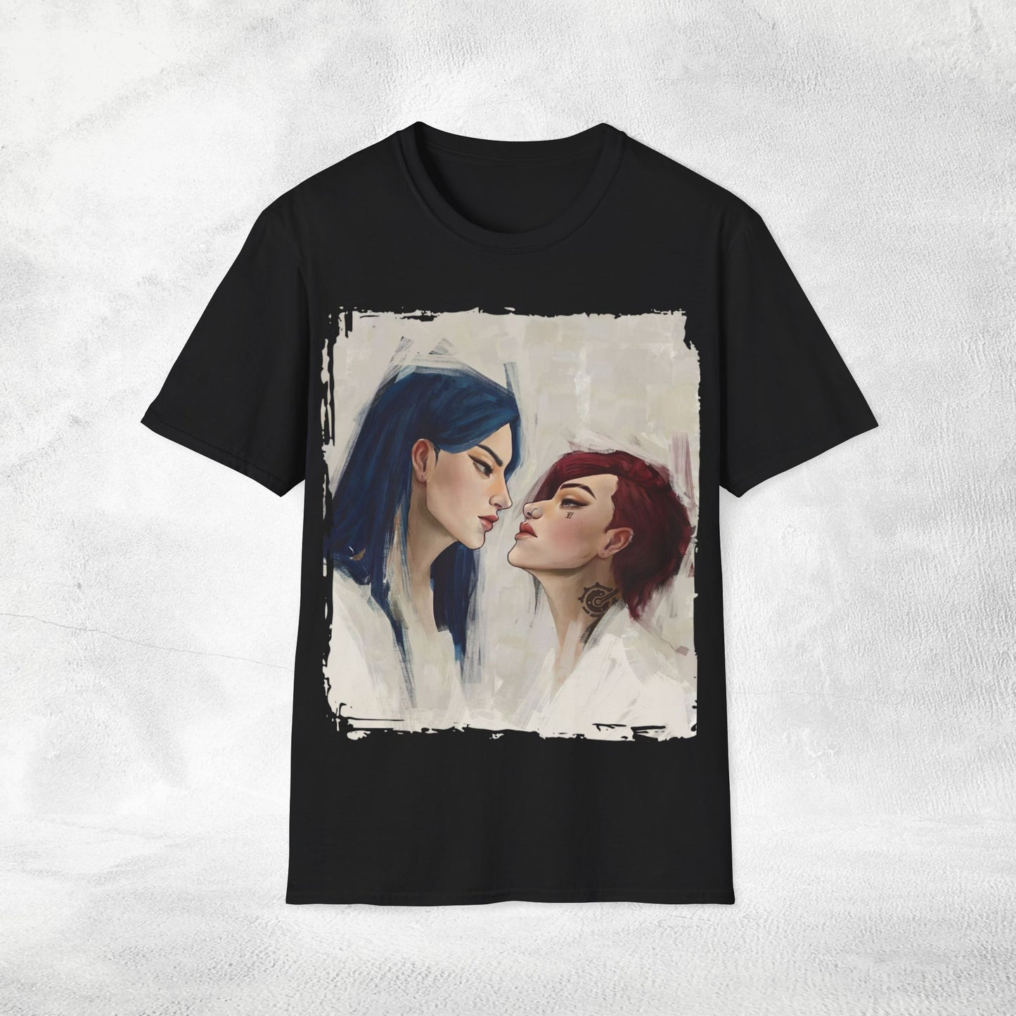 Unisex Gaming shirt Arcane Series LOL Caitlyn and Vi