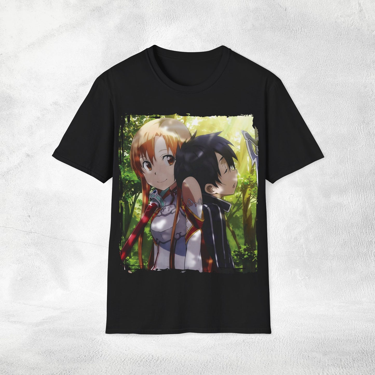 Unisex anime shirt Kazuto Kirigaya / Kirito and Asuna Yuuki