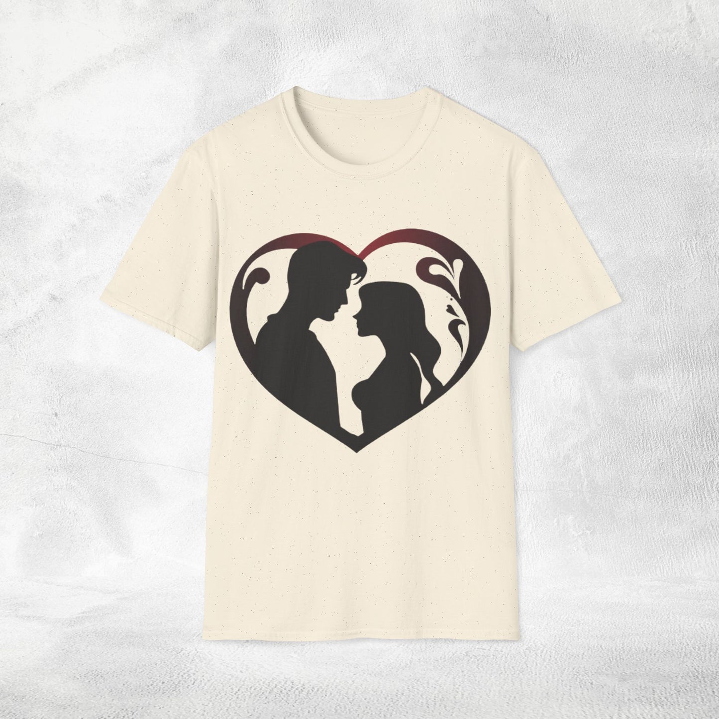 Unisex couples T-Shirt heart