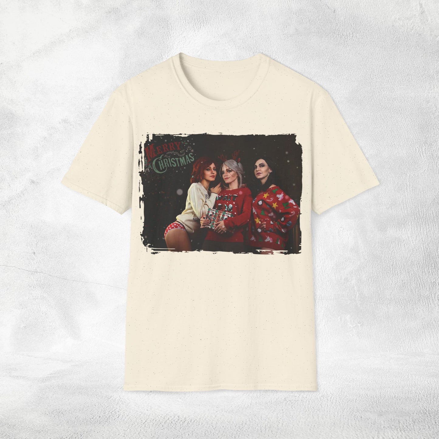 Unisex Christmas Ciri Triss and Yennefer T-Shirt