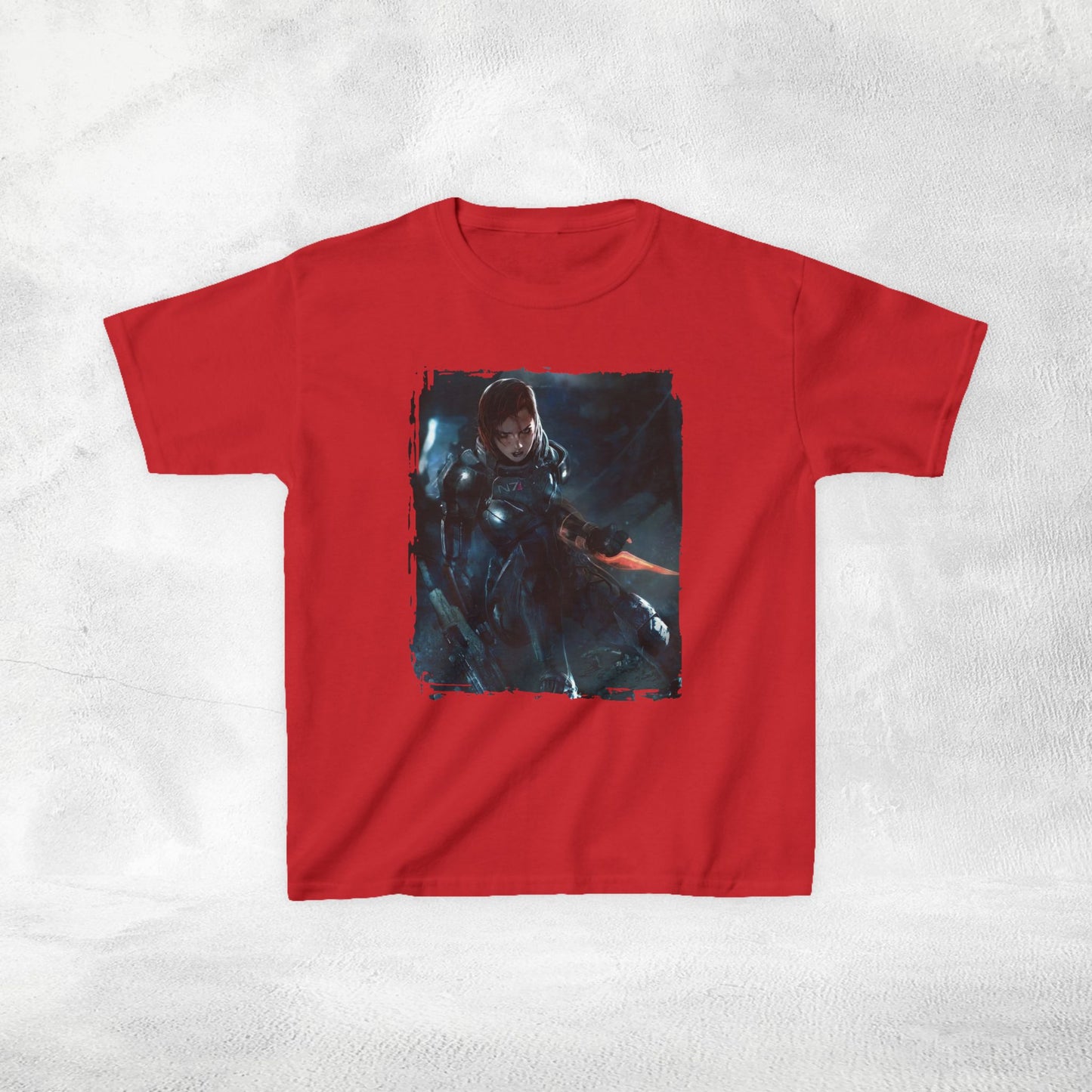 Kids gaming shirt Mass Effect Shepard