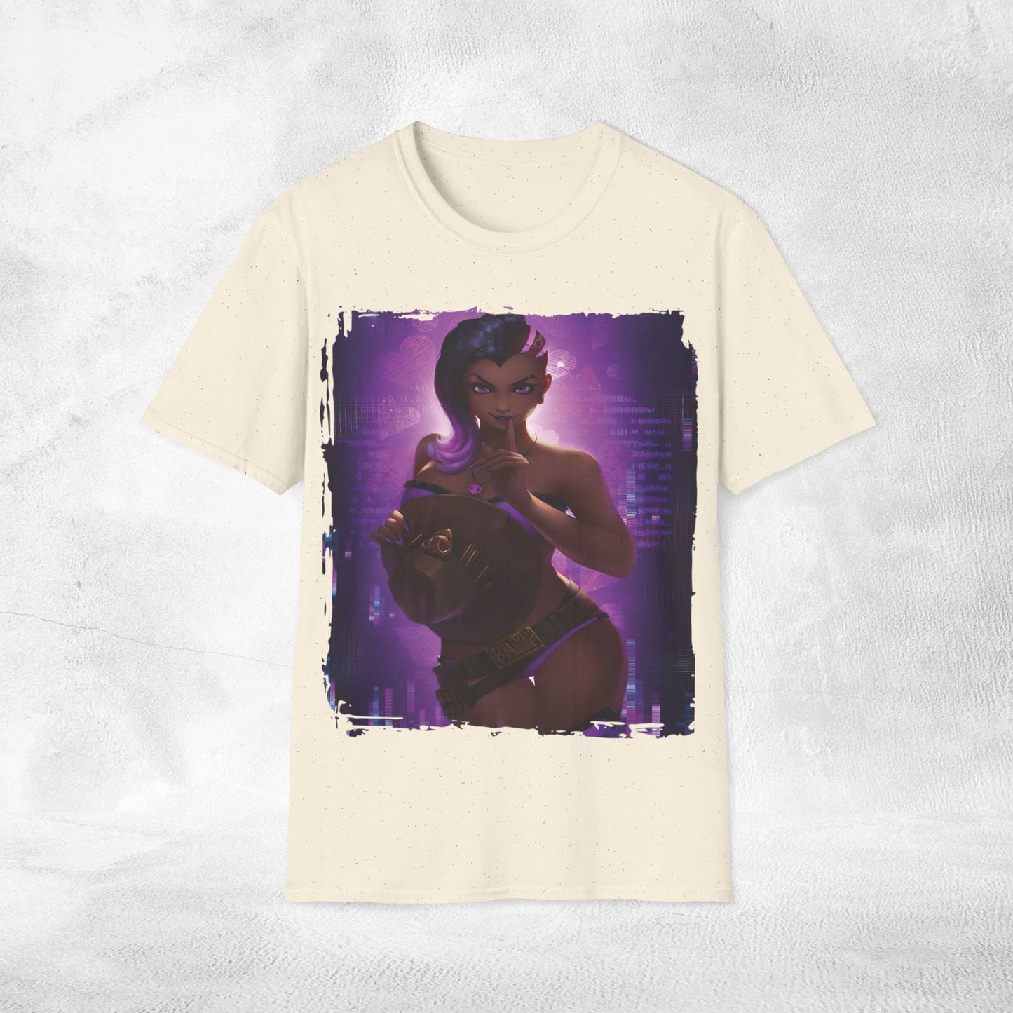 Unisex gaming shirt Overwatch Sombra