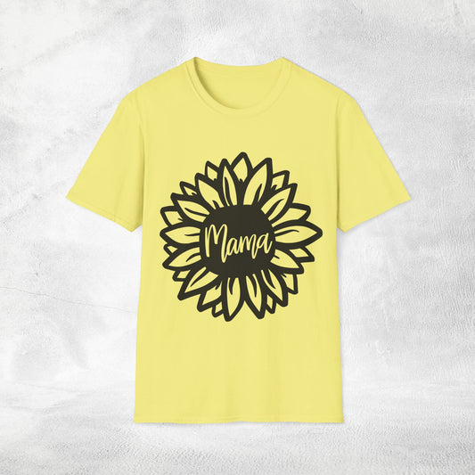 family shirt mama sunflower