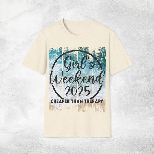 Womens T-shirt girls weekend 2025 cheaper than therapy