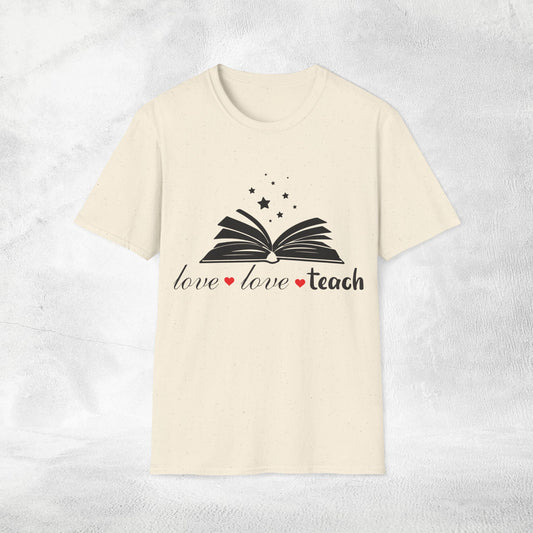 teacher shirt love love teach