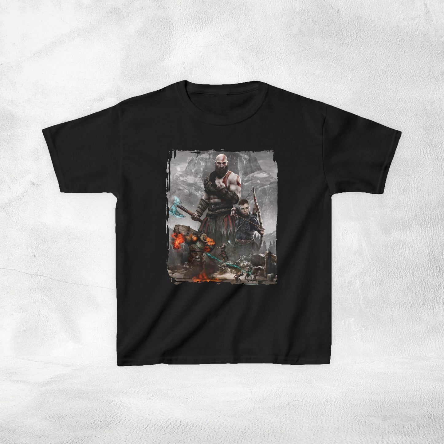 Kids  gaming shirt Kratos