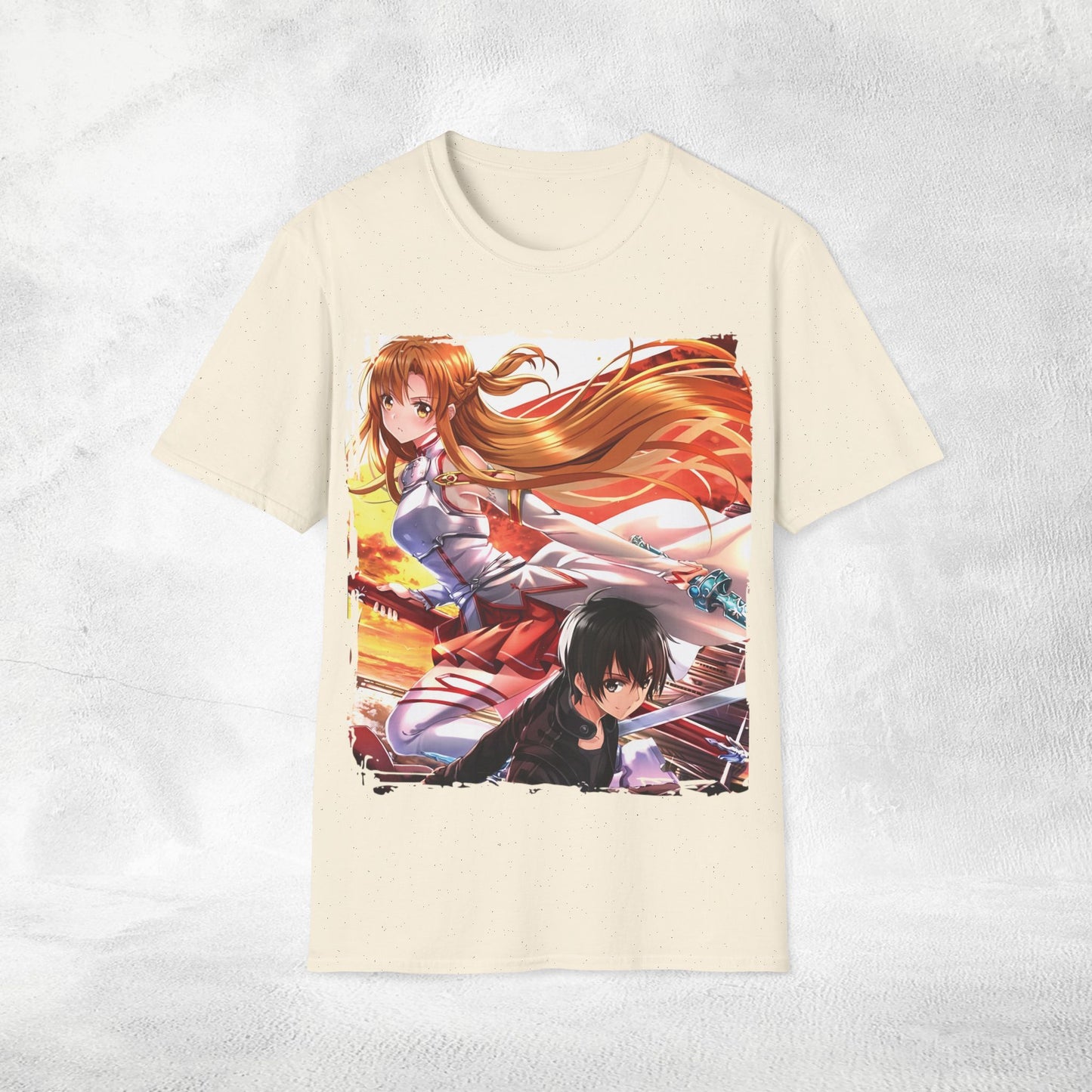 Unisex anime shirt Kazuto Kirigaya / Kirito and Asuna Yuuki