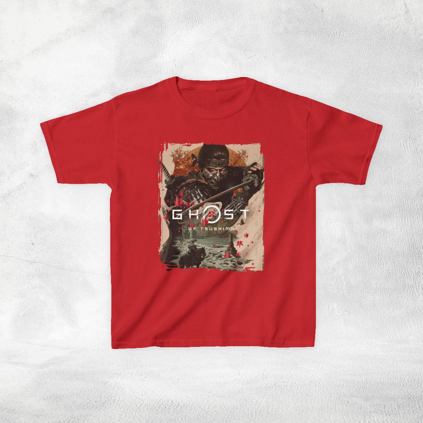 Kids  gaming shirt Ghost of Tsushima