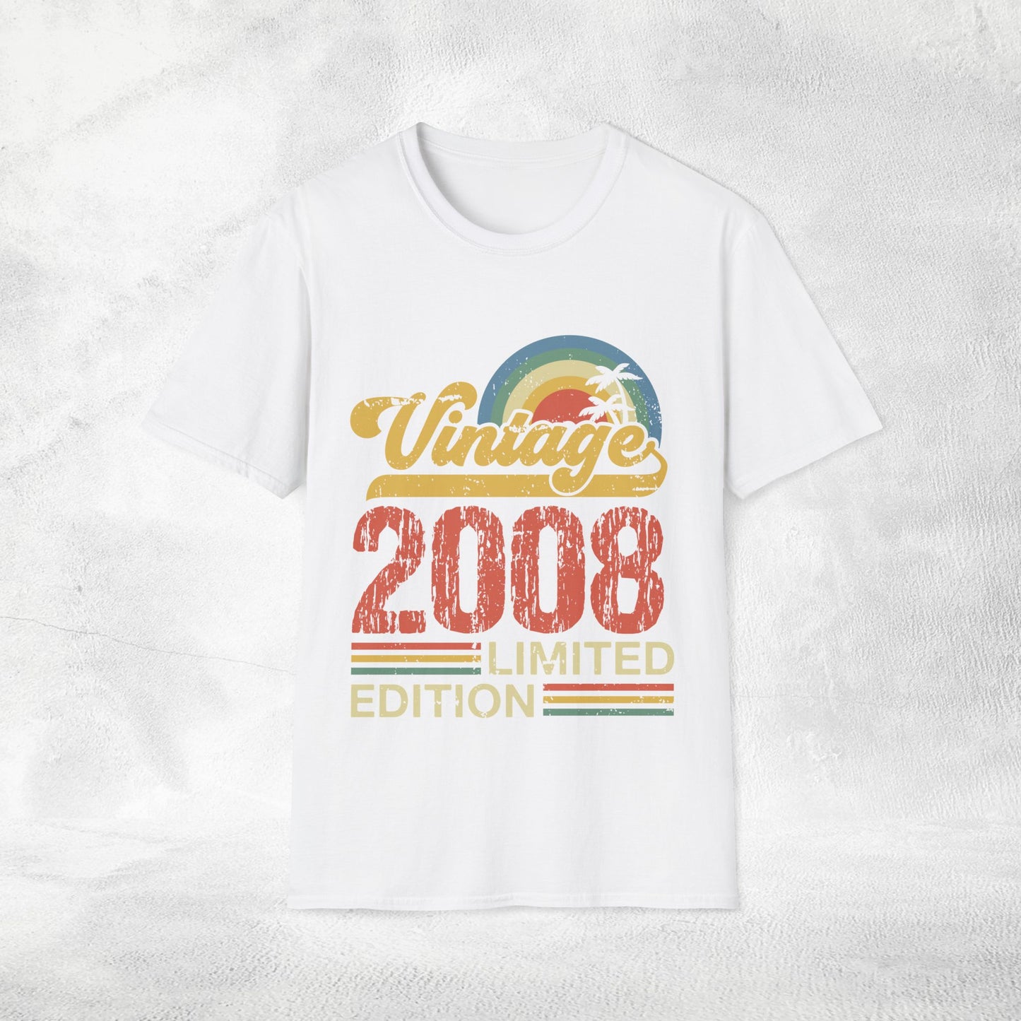 Unisex year of birth shirt 2008