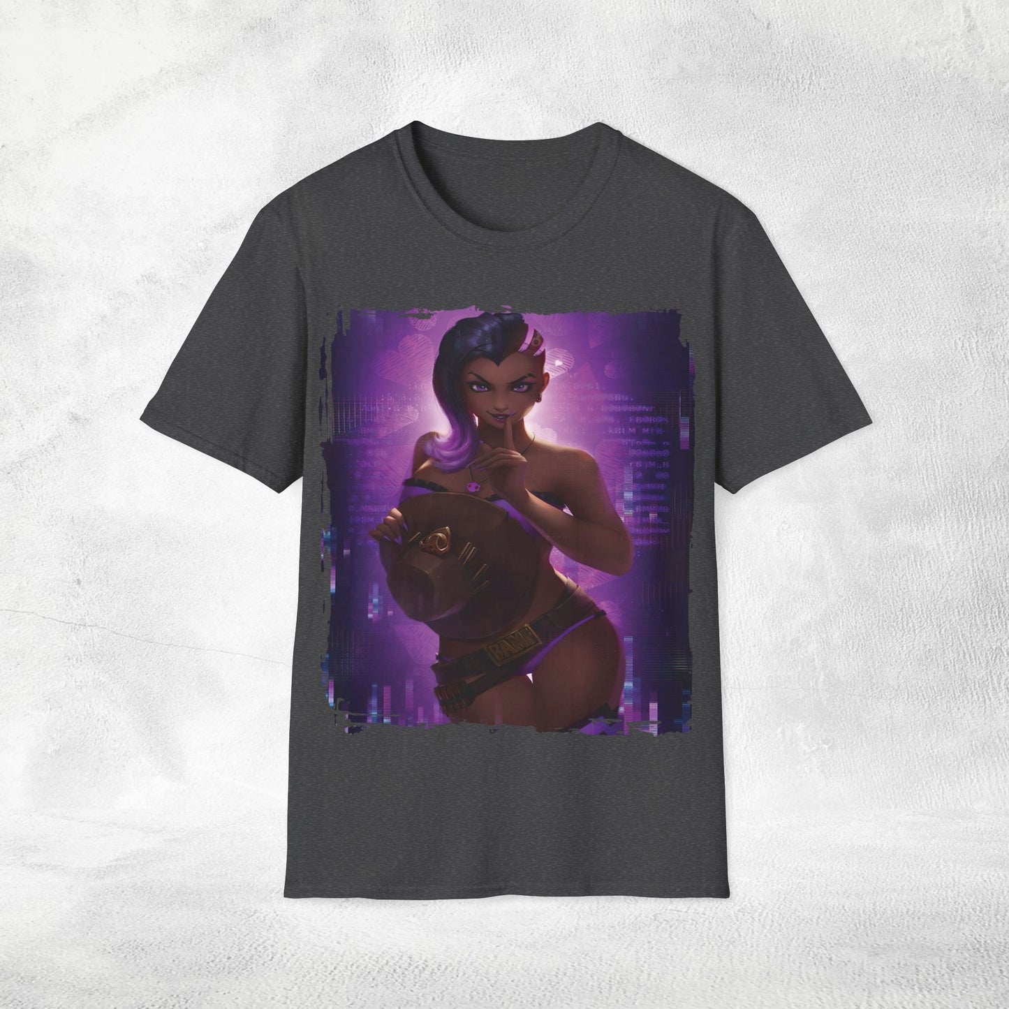Unisex gaming shirt Overwatch Sombra
