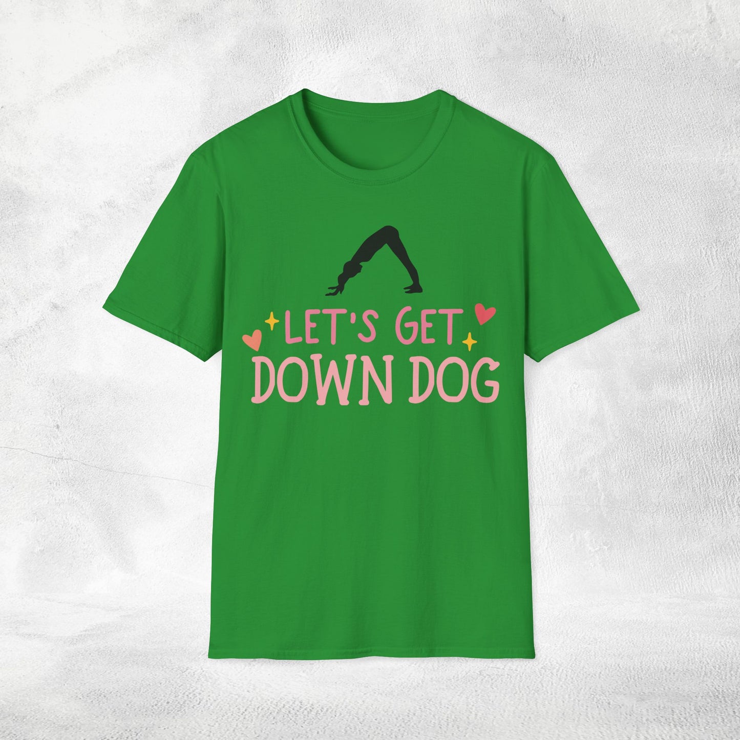 Womens Yoga shirt lets get down dog