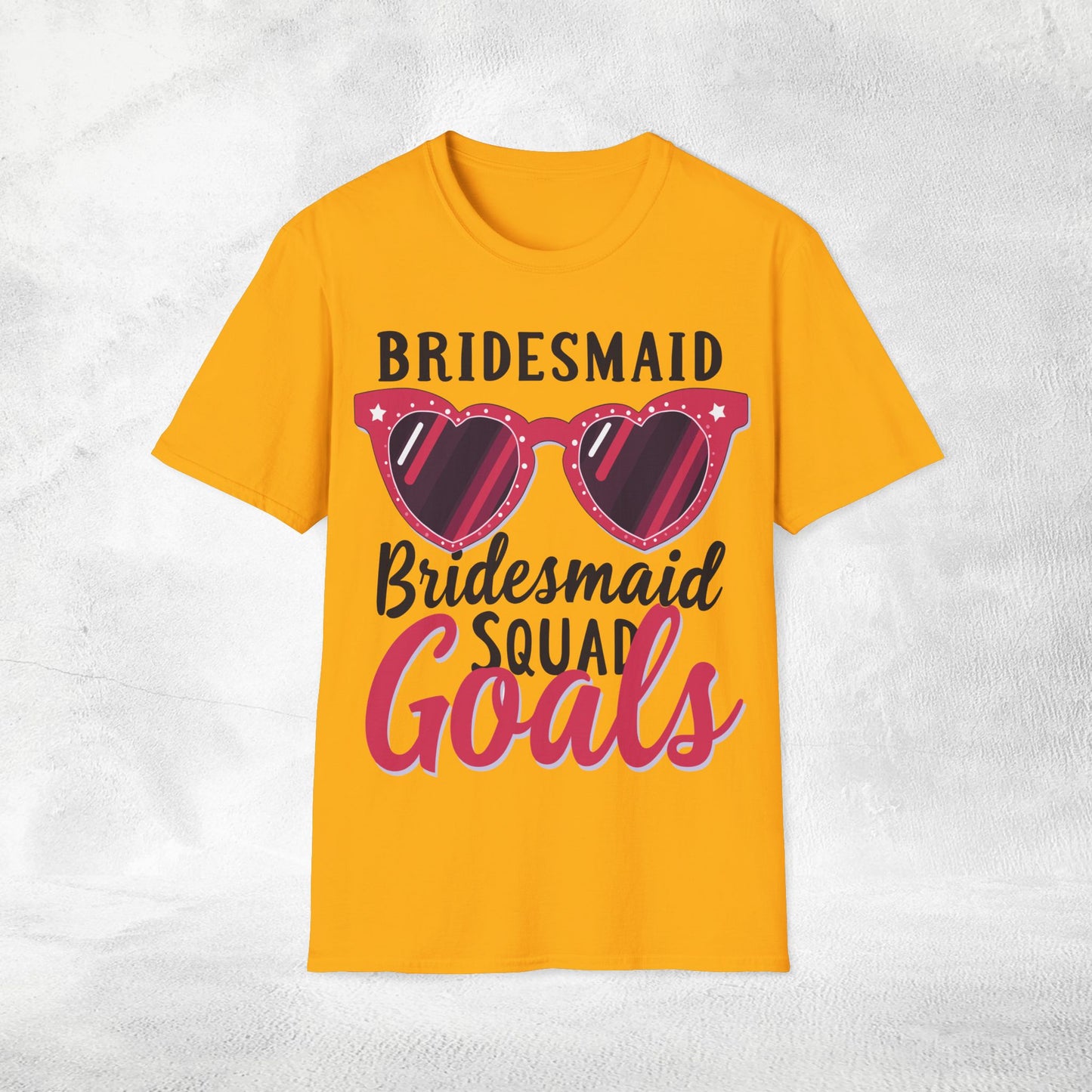 Women T-Shirt Bridesmaid Squad Goals bachelorette party