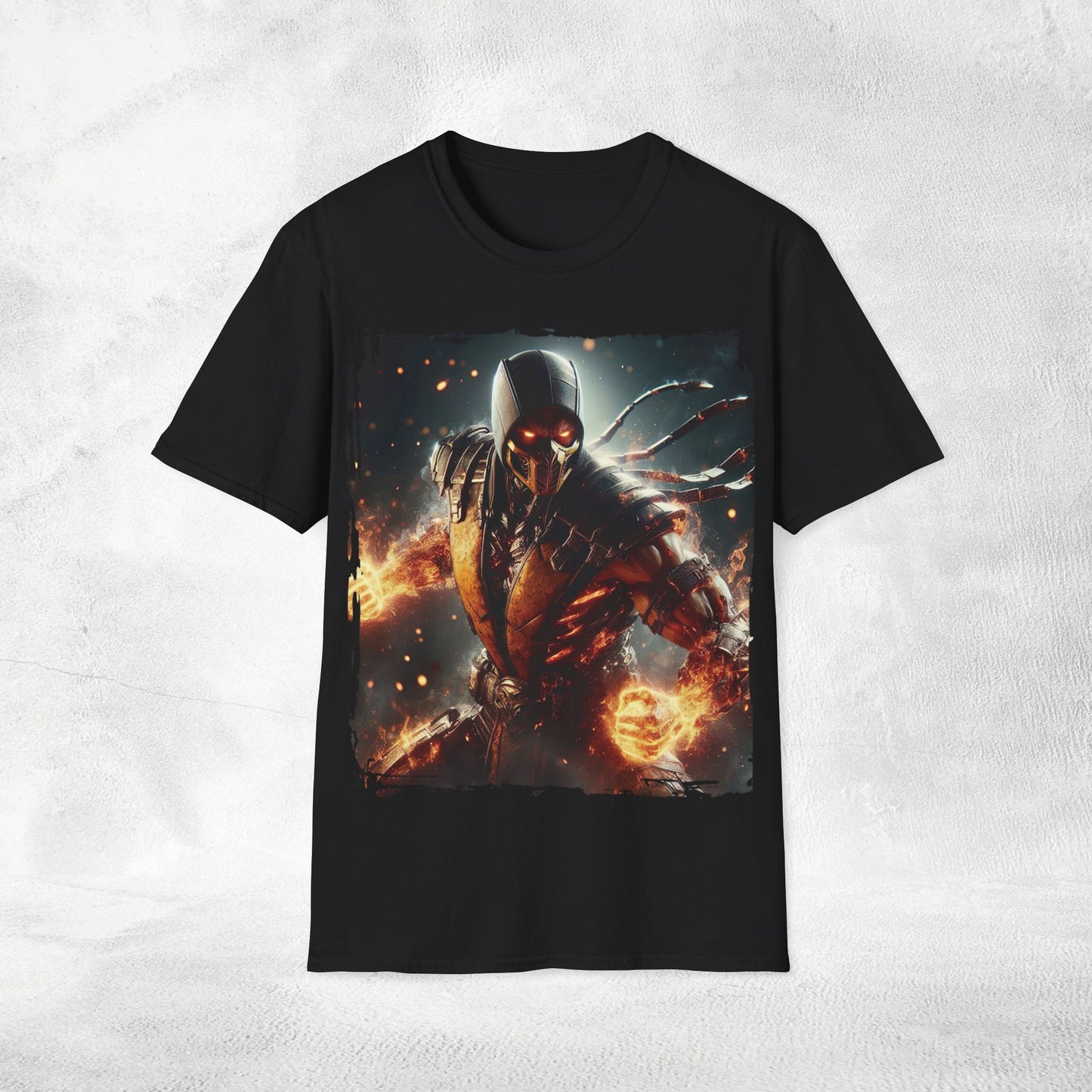 Unisex gaming shirt Mortal Kombat Scorpion