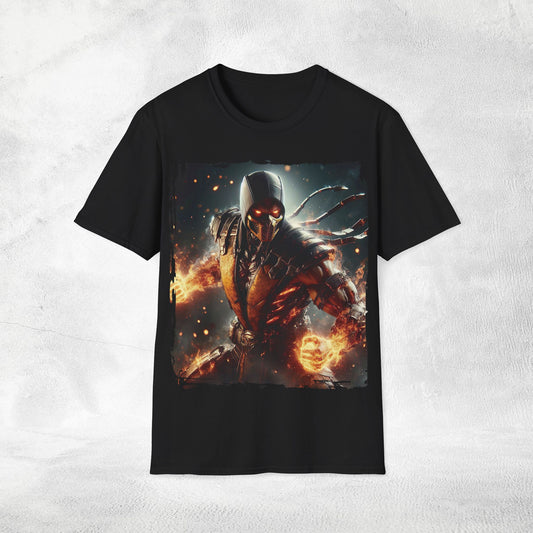 Unisex gaming shirt Mortal Kombat Scorpion
