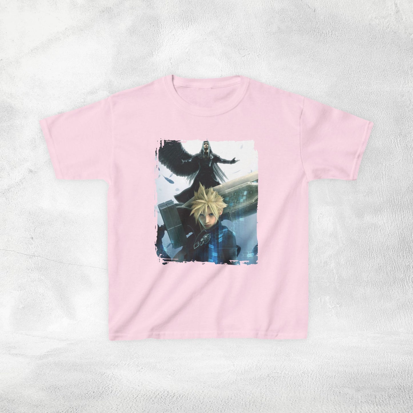 Copy of Kids gaming shirt Final Fantasy Cloud and Sephiroth
