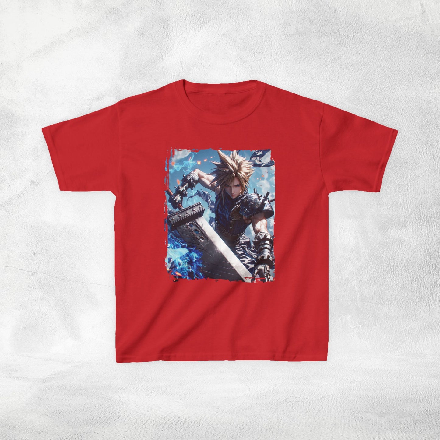 Kids gaming shirt Final Fantasy Cloud Strife
