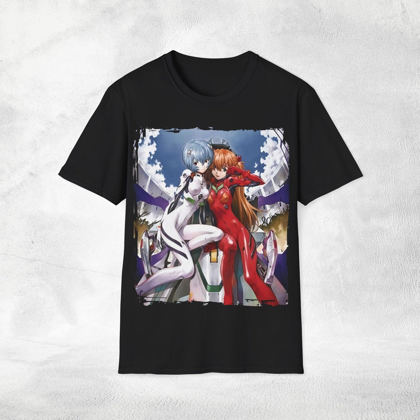 Unisex anime shirt Rei Ayanami and Asuka Langley Soryu