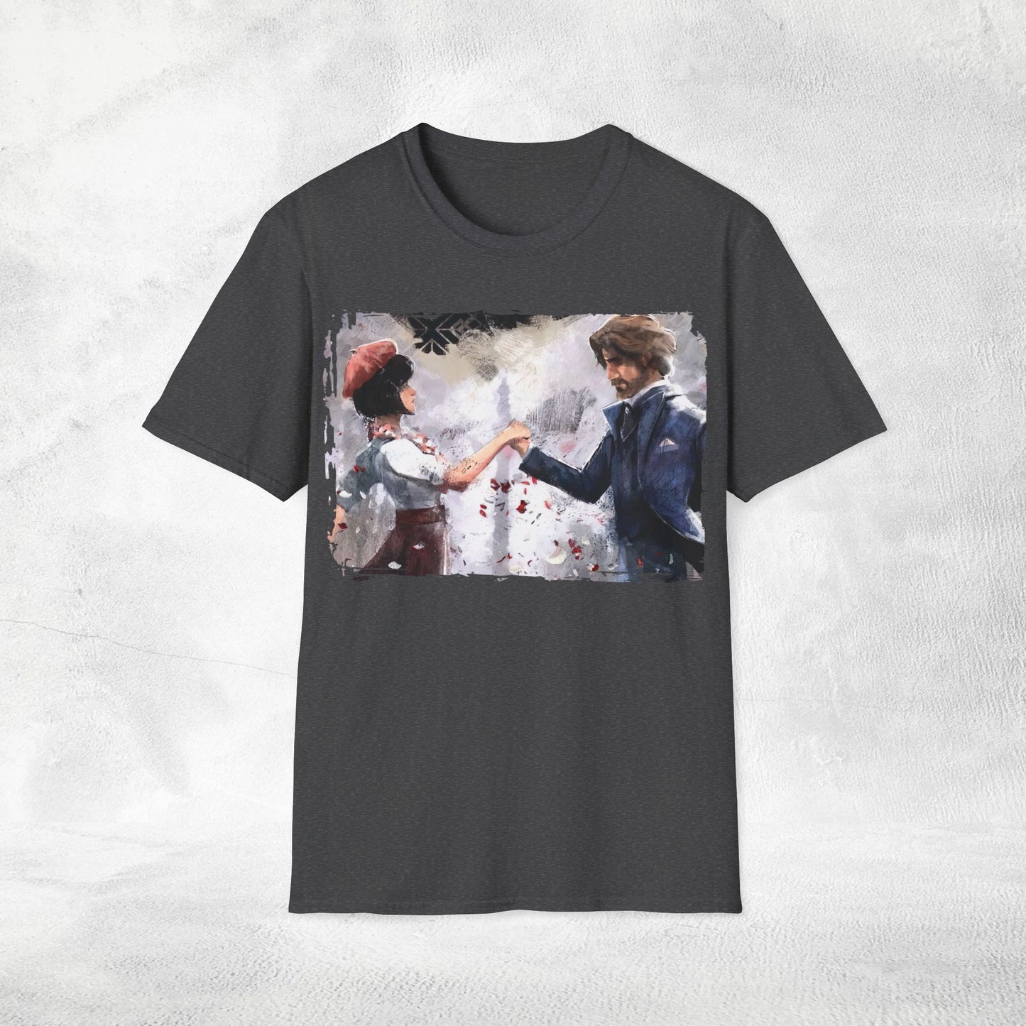 Unisex gaming shirt Expedition 33 Gustave and Sophie