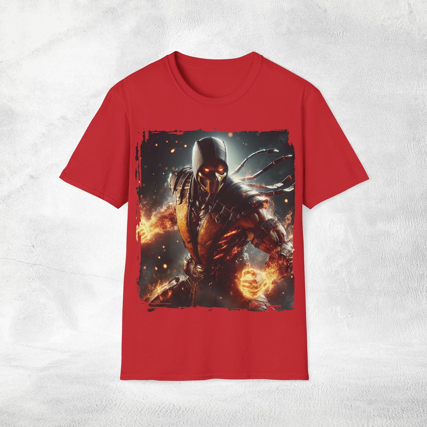 Unisex gaming shirt Mortal Kombat Scorpion