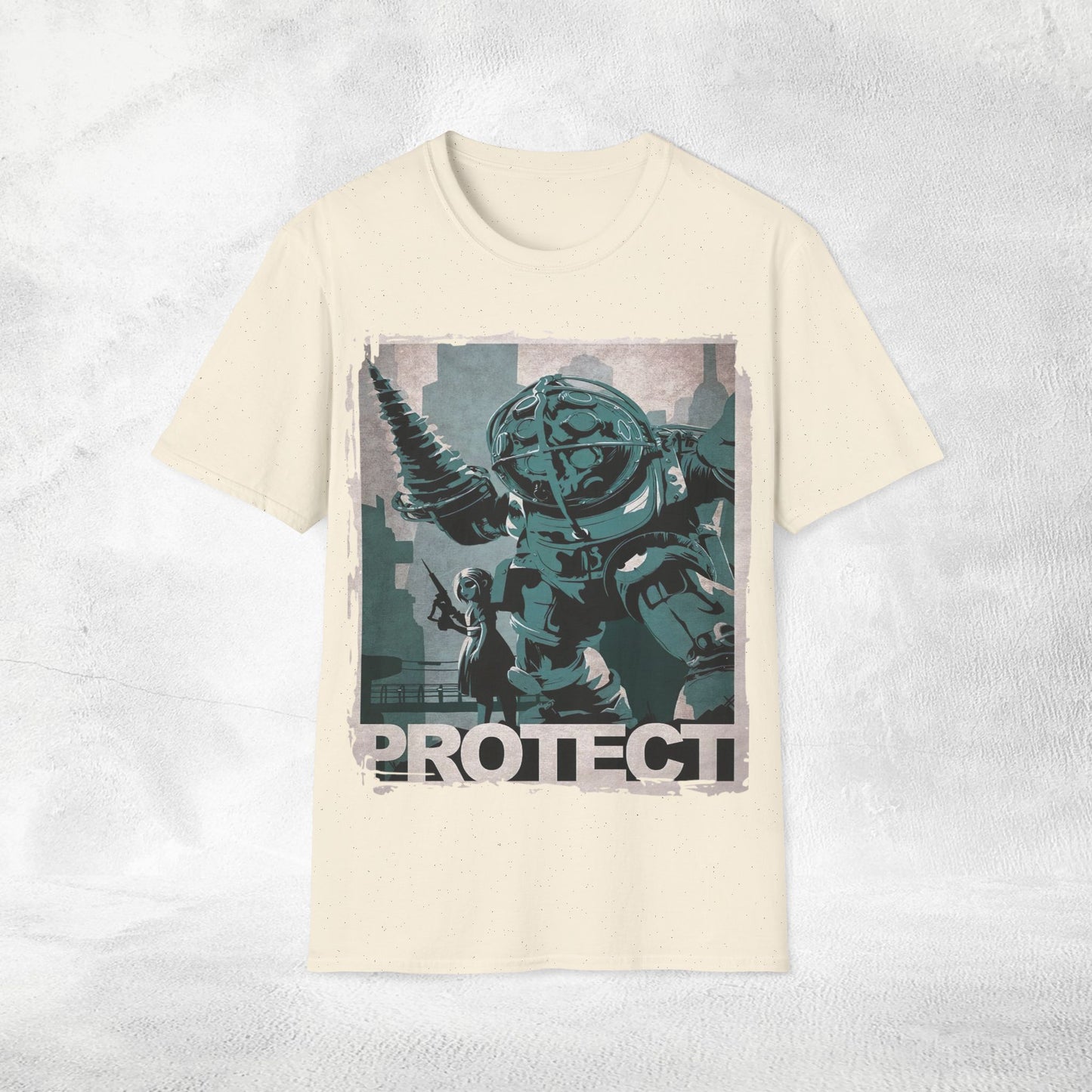 Unisex Gaming shirt Bioshock Big Daddy Protection