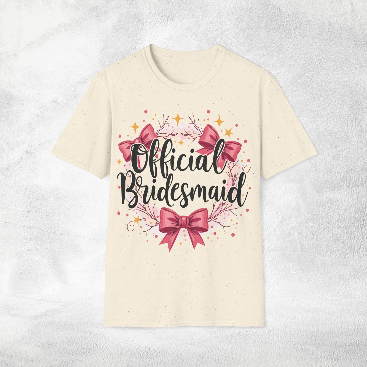 Women T-Shirt Official Bridesmaid bachelorette party