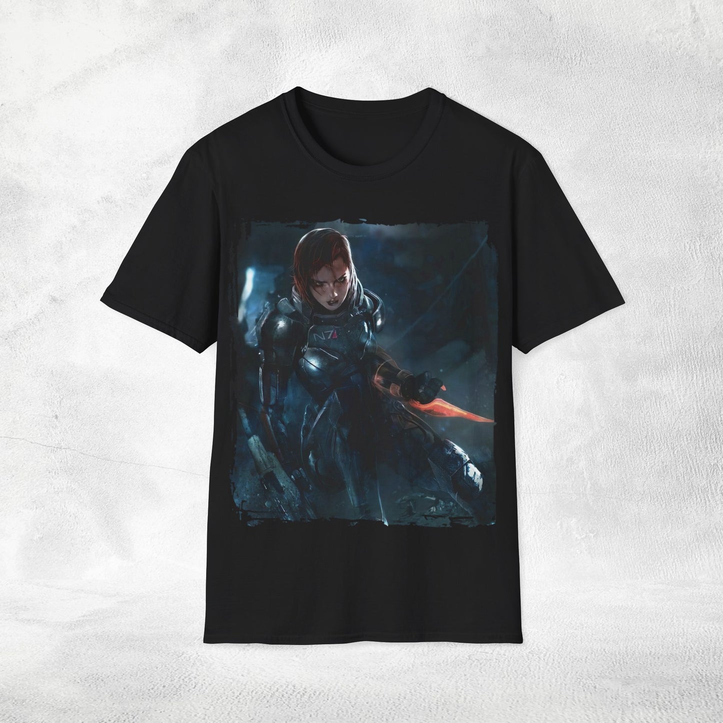 Unisex gaming shirt Mass Effect Shepard