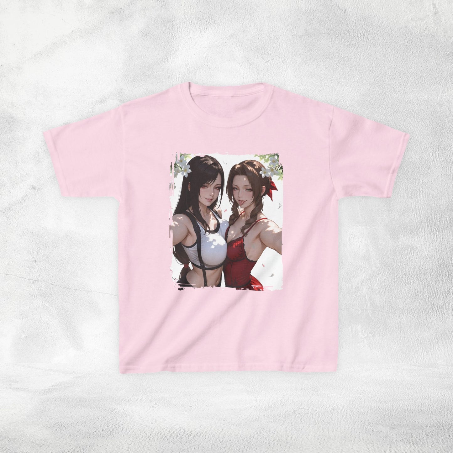 Kids gaming shirt Final Fantasy Tifa Lockhart and Aerith Gainsborough