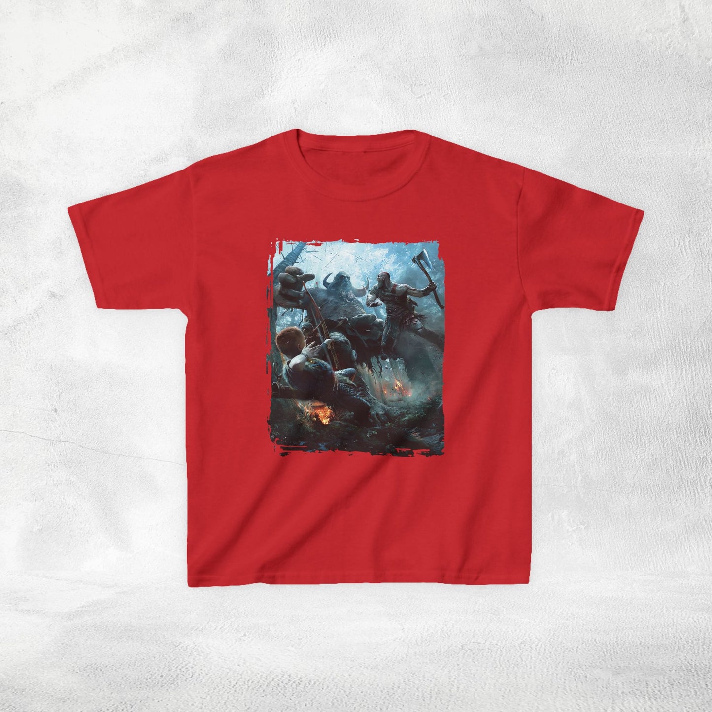 Kids  gaming shirt Kratos