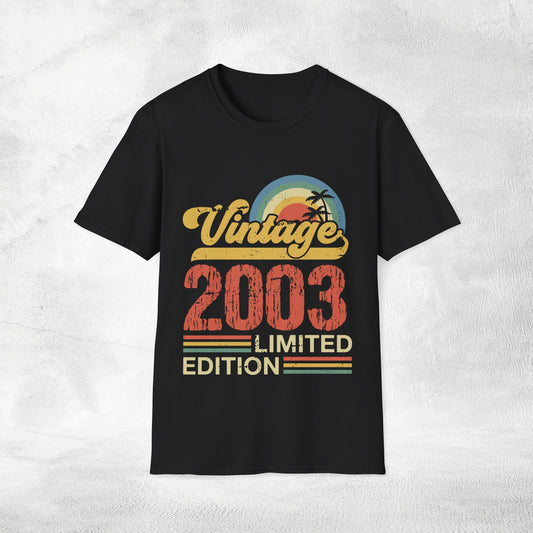 Unisex year of birth shirt 2003