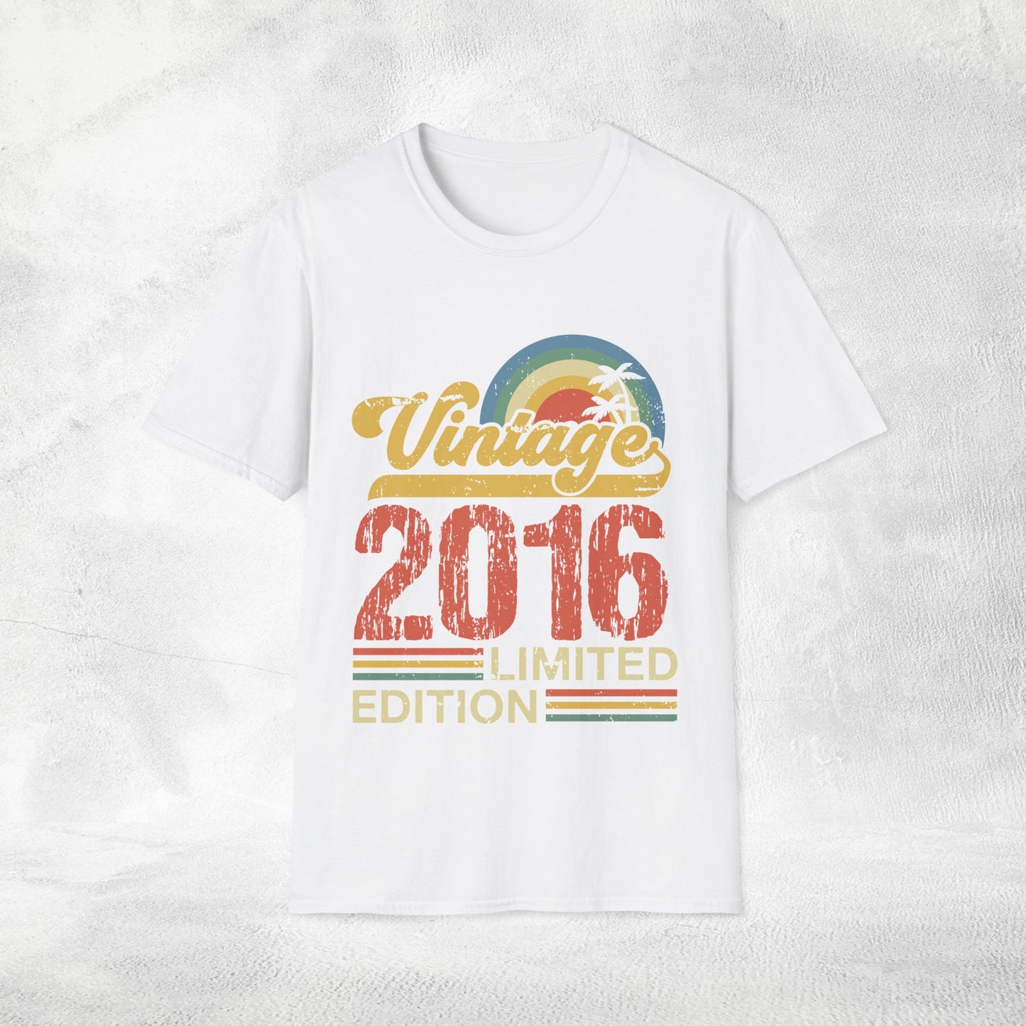 Unisex year of birth shirt 2016