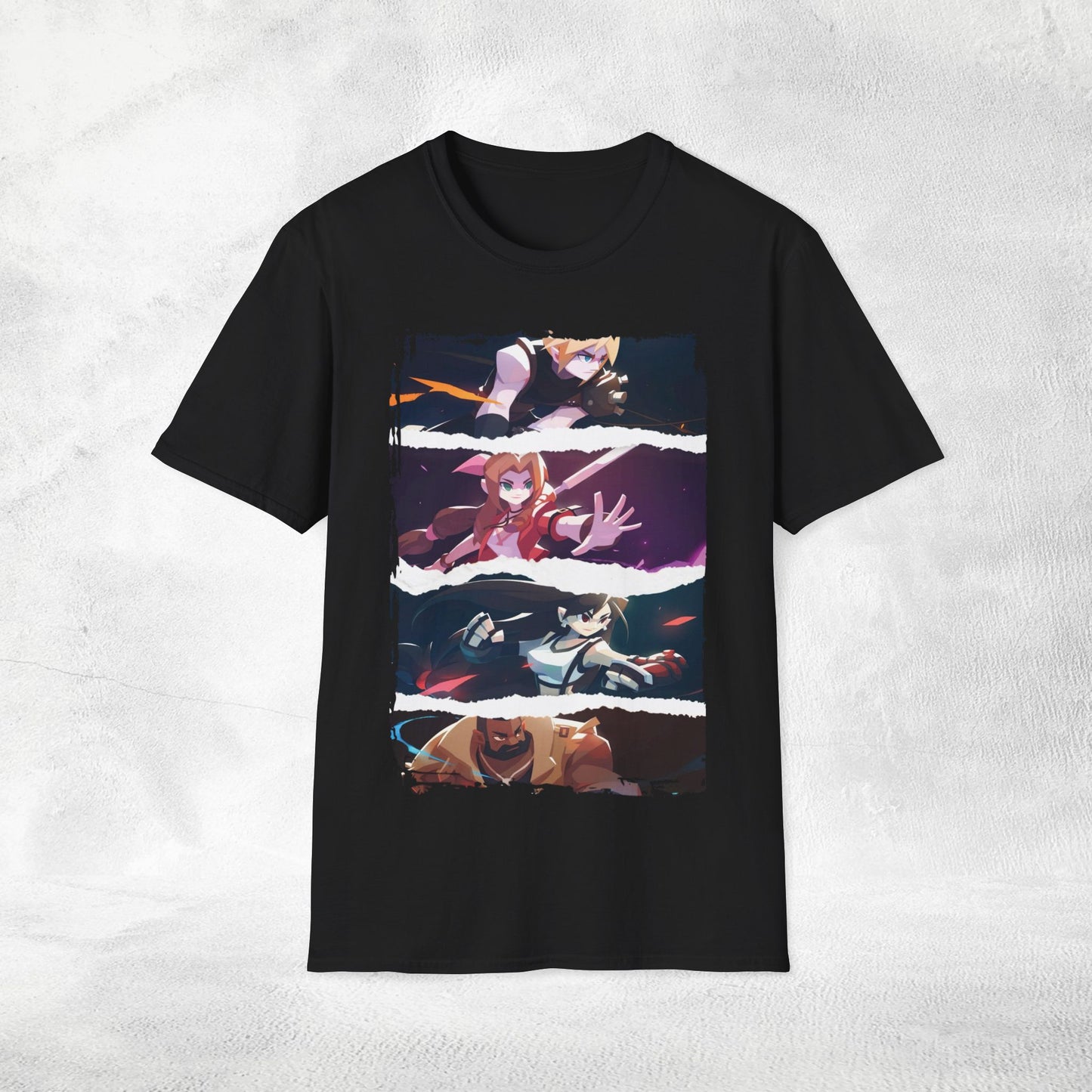 Unisex Gaming shirt Final Fantasy Cloud Aerith Tifa Barret