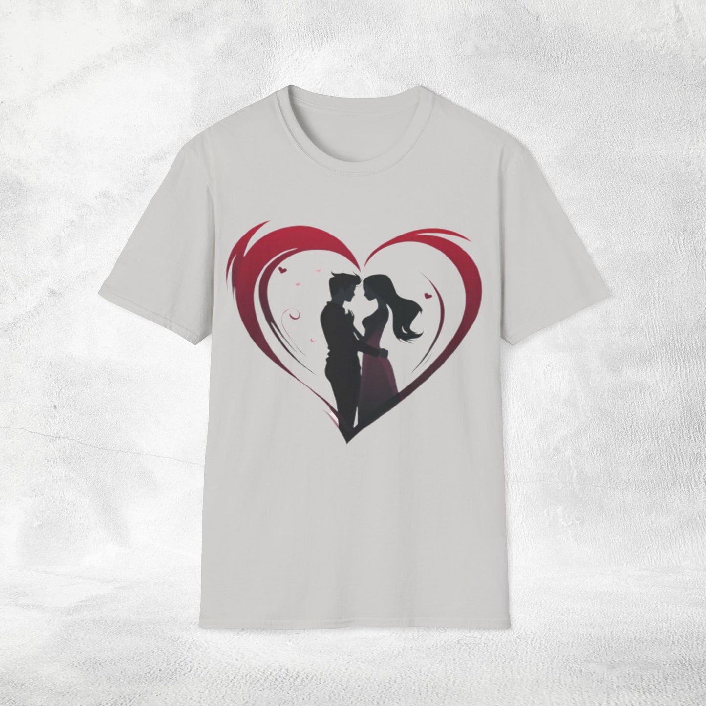 Unisex couples T-Shirt heart