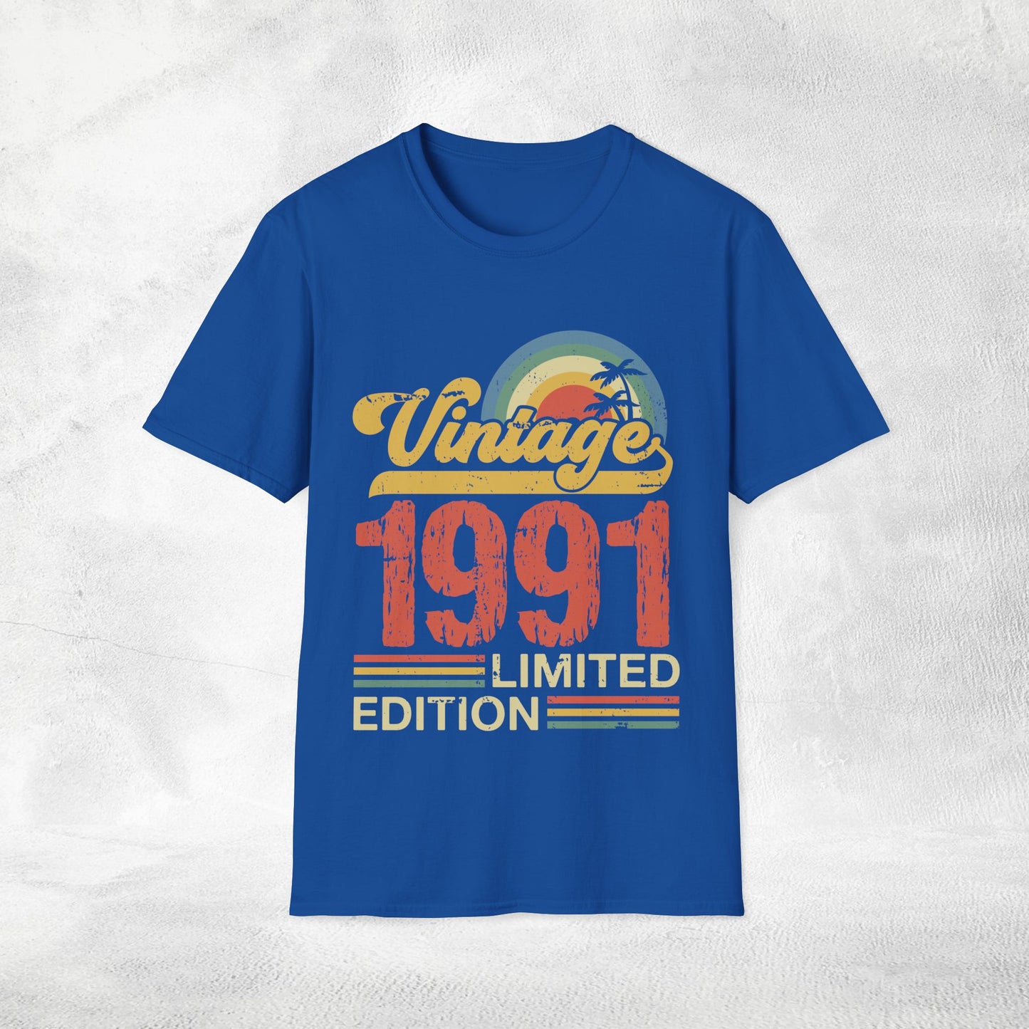 Unisex year of birth shirt 1991