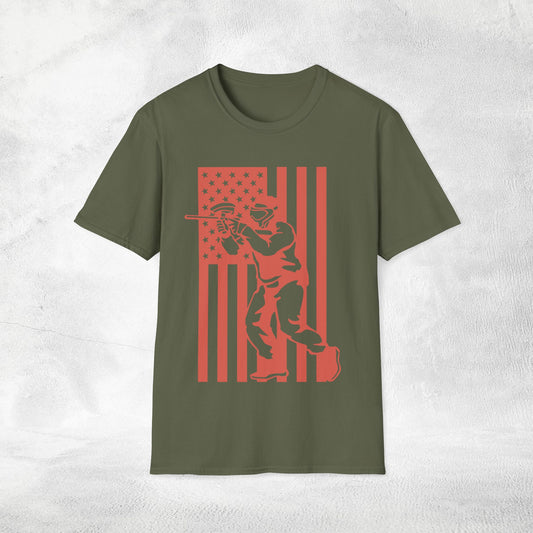 Unisex Paintball shirt flag